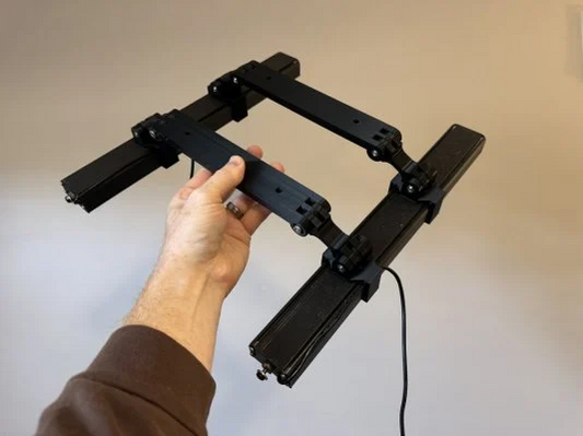 Radion to LED bar articulating mount